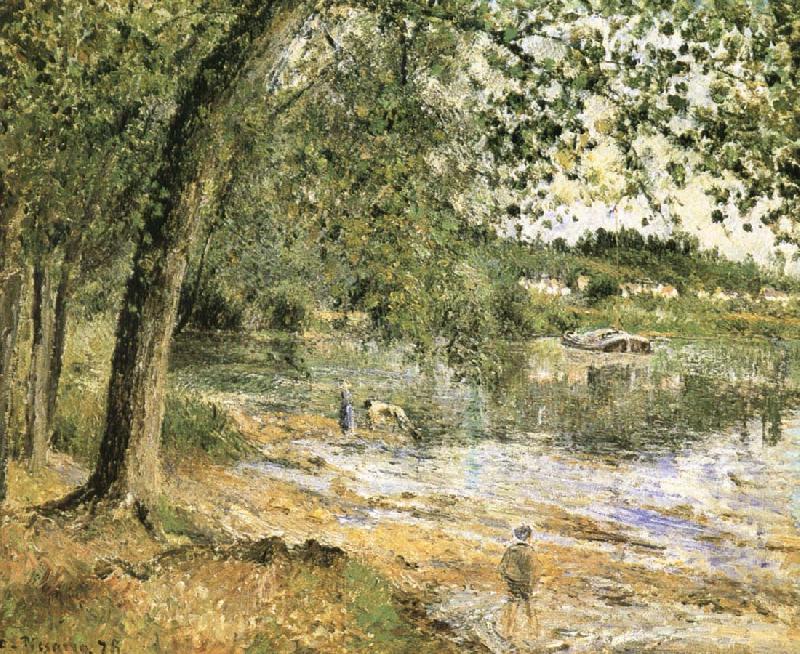 Camille Pissarro Scenic shore Germany oil painting art
